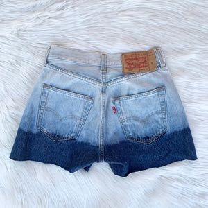 Levi’s Dip Dyed High Rise Cutoff Shorts
